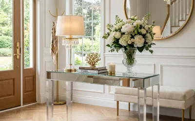 Acrylic and Mirrored Console Tables: Chic Finishes Guide