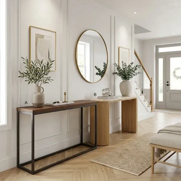 Comparison of popular console table brands and retailers