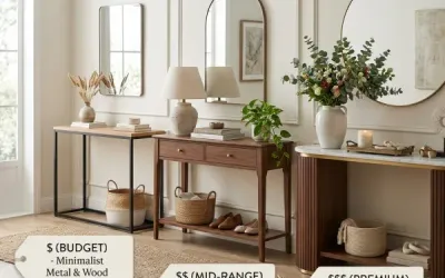 Entryway Console Table Budget Guide: How Much to Spend in 2026