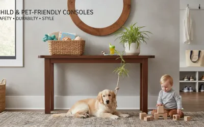 Child and Pet-Friendly Console Tables: Safety, Durability, and Style