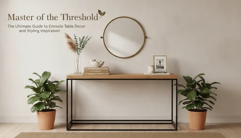 Console table decor ideas and styling tips for entryway tables