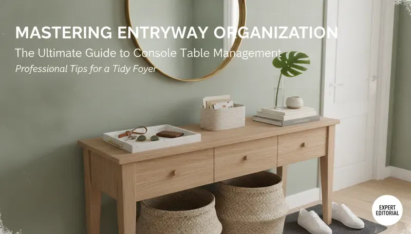 Organization tips for keeping a console table tidy and clutter-free