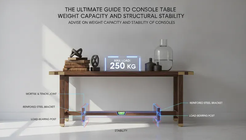 Guide to console table weight capacity and structural stability