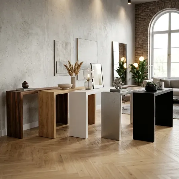 Console table finish durability comparison chart