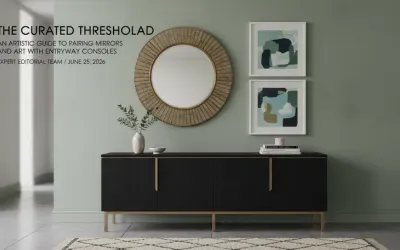 Pairing Mirrors and Art with Entryway Console Tables