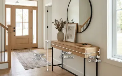 Entryway Console Table Size Guide: Find the Perfect Fit